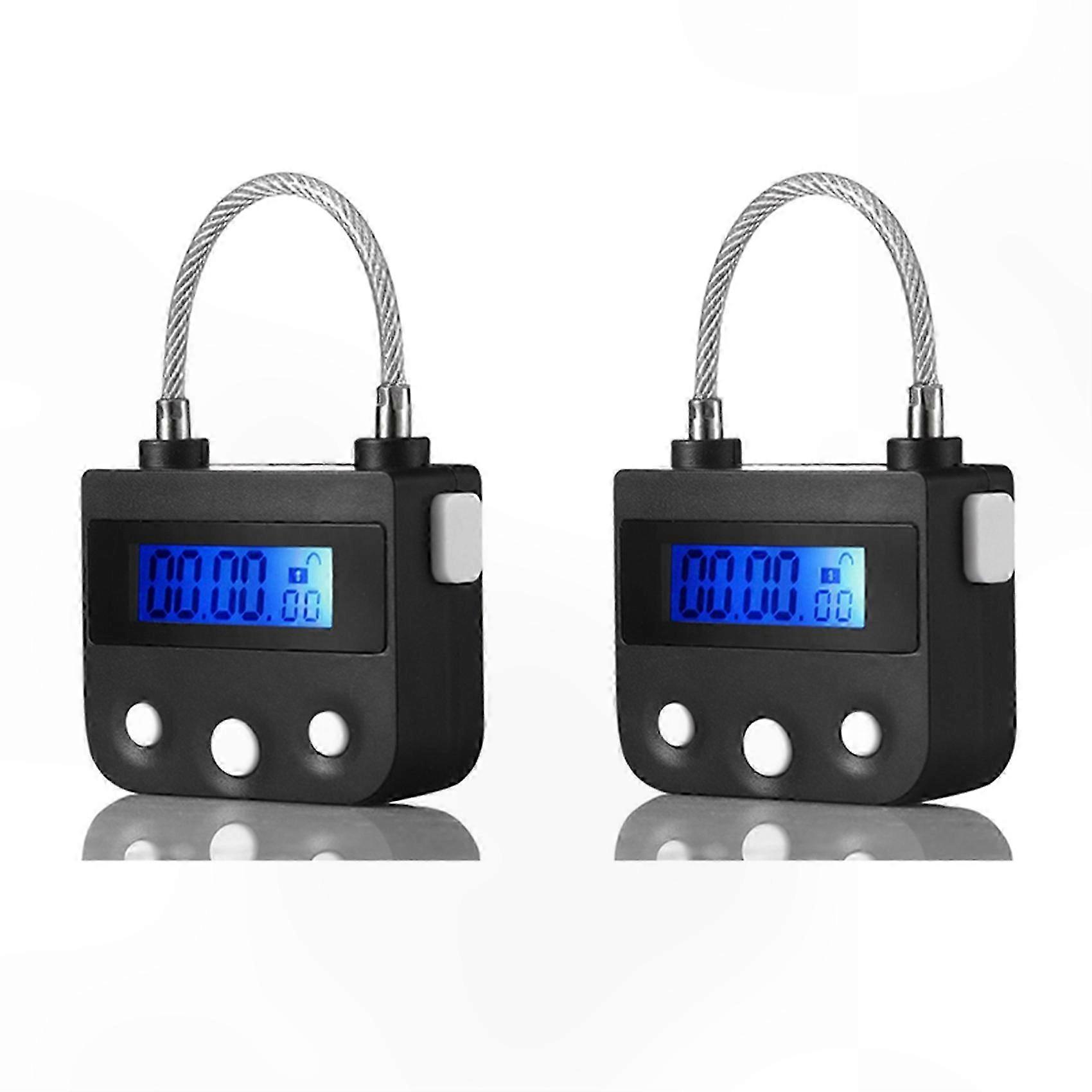 Two Digital Electronic Timer Door Locks with Programmable Countdown for Temporary Residential Access