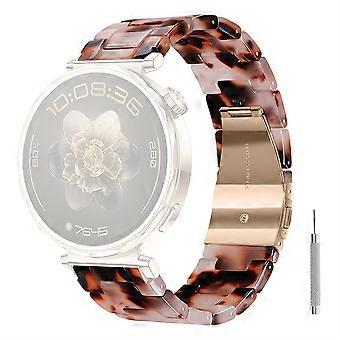 18mm Resin Strap for Huawei Watch GT 6 41mm Watch 5 42mm Xiaomi Watch S4 41mm Foldable Buckle 3-Bead
