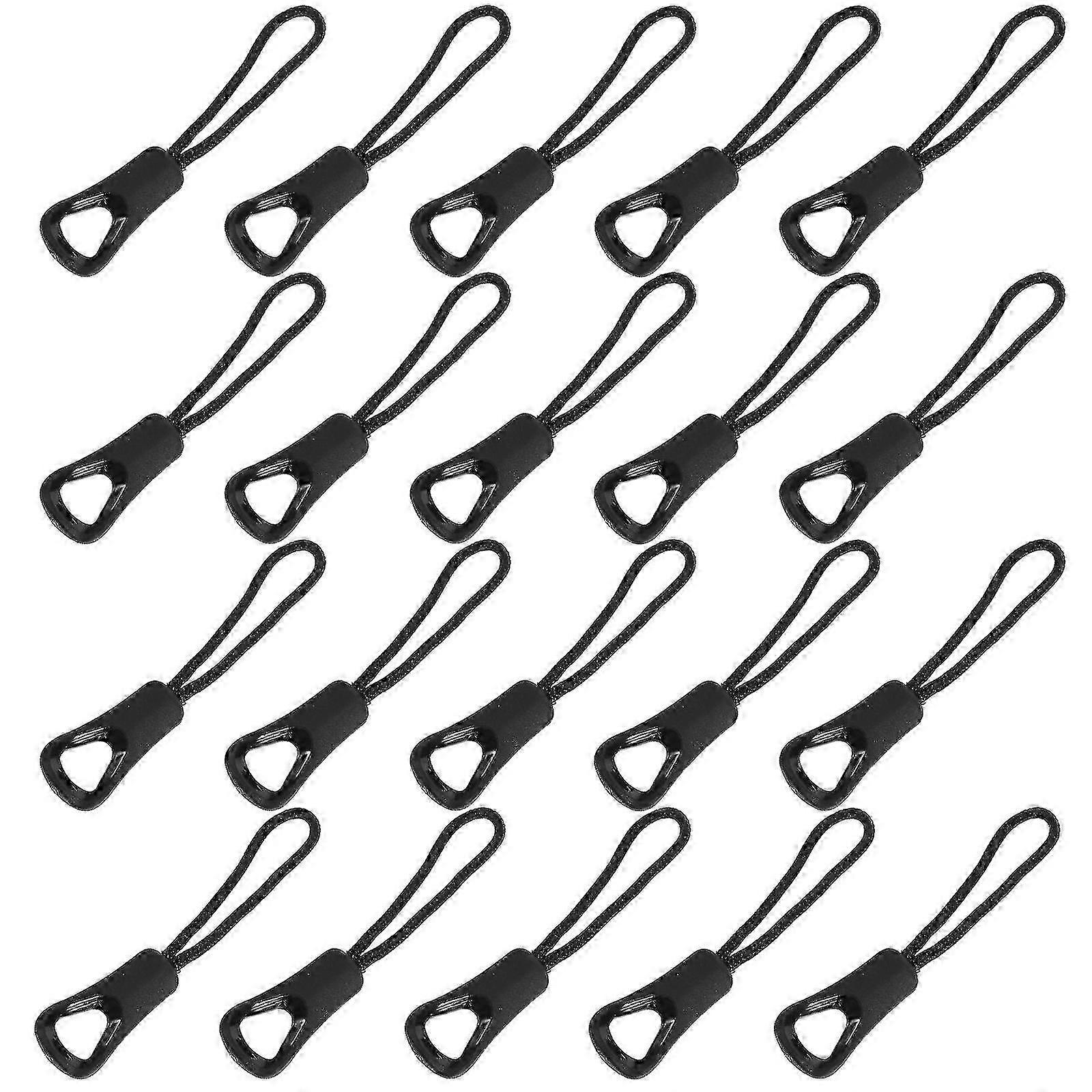20pcs Useful Zipper Head Pull Ropes Zipper Puller Cables Backpack Accessories