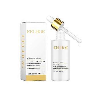 Sunscreen Serum - Hydrating, Non-Greasy UV Protection with Hyaluronic Acid & Niacinamide for Brightening Skin