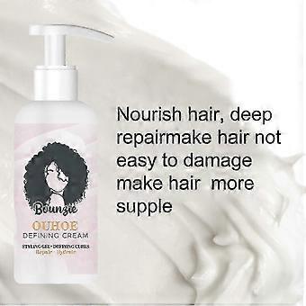OUHOE Elastic Curly Hair Styling Fluffy Curly Hair Dry Repair Curly Hair Essence Moisturizin-XWD