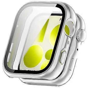 Smartwatch Case + Tempered Glass Screen Protector for Huawei Watch Fit 5, 9H Protection, Matte Silver