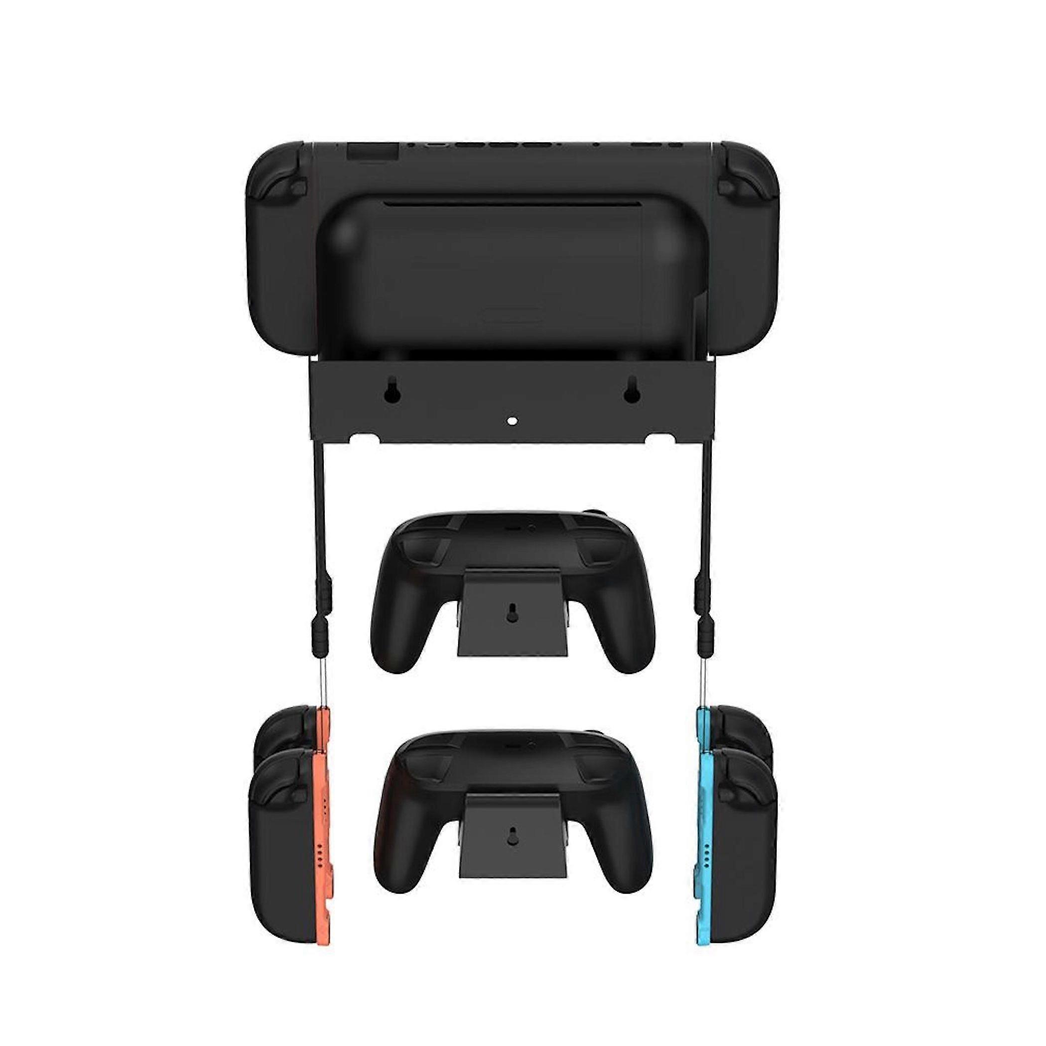 Wall Mount Storage Rack for Nintendo Switch 2 Controllers, Black