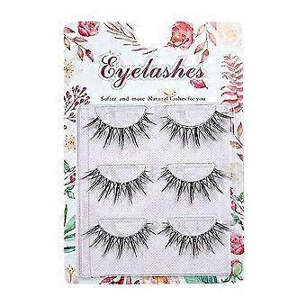 2026 season 3D Wispy False Eyelashes - Natural Reusable Soft Band for Any Occasion