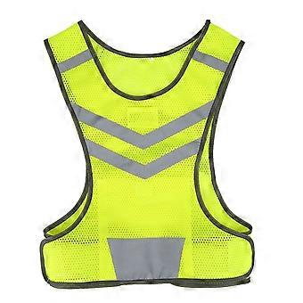 Gilet de scurit rflchissant rglable haute visibilit pour sports de plein air, cyclisme, course  pied, randonne