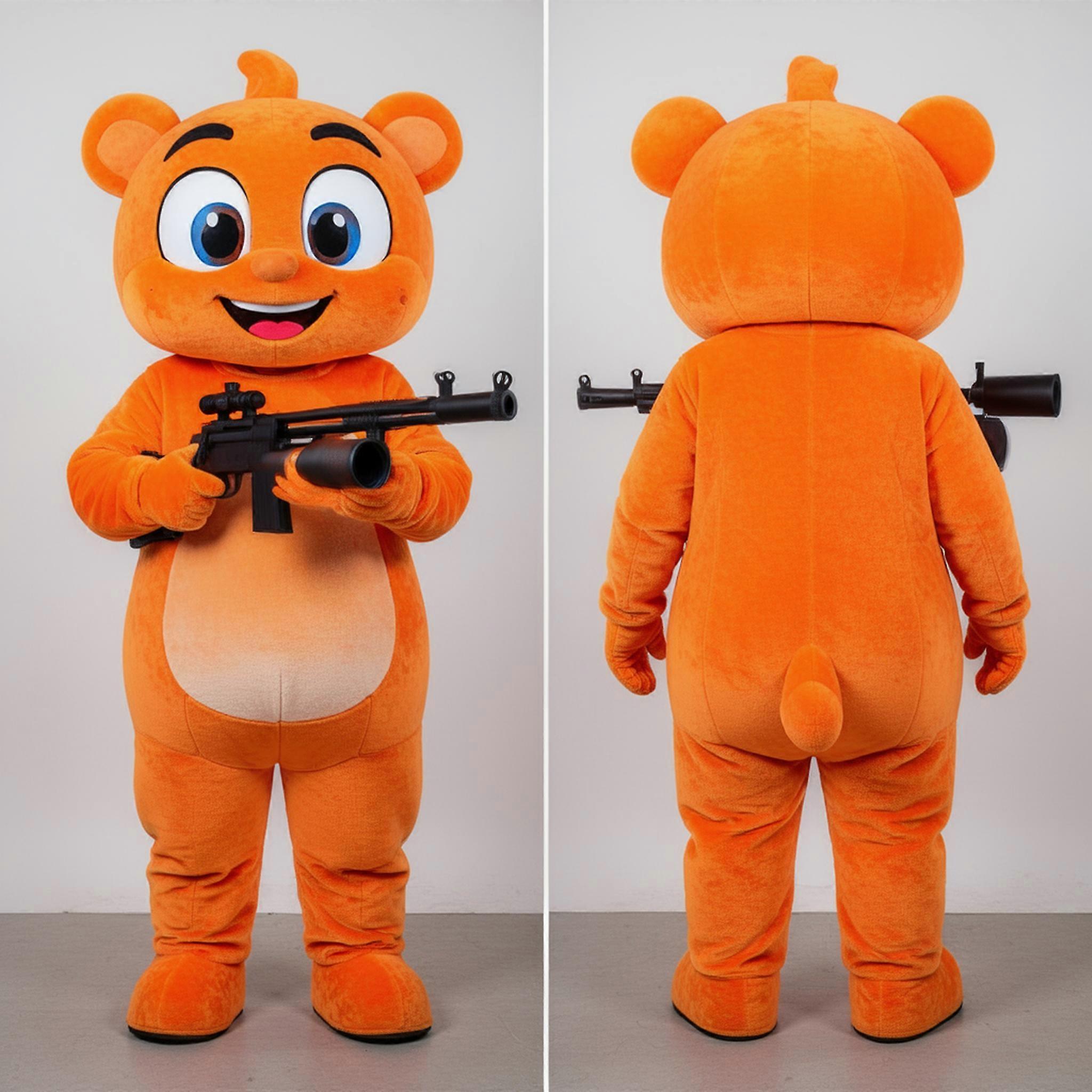 MASTICOT Burnt Orange Tactical Sniper Mascot