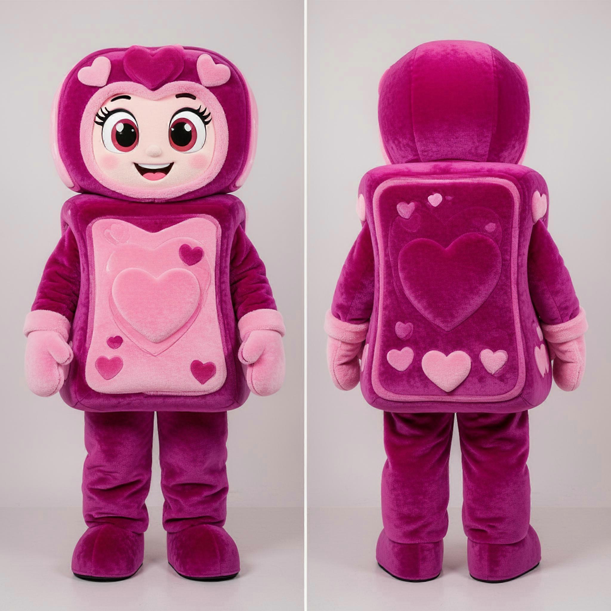 MASTICOT Magenta Rounded Candy Box Mascot