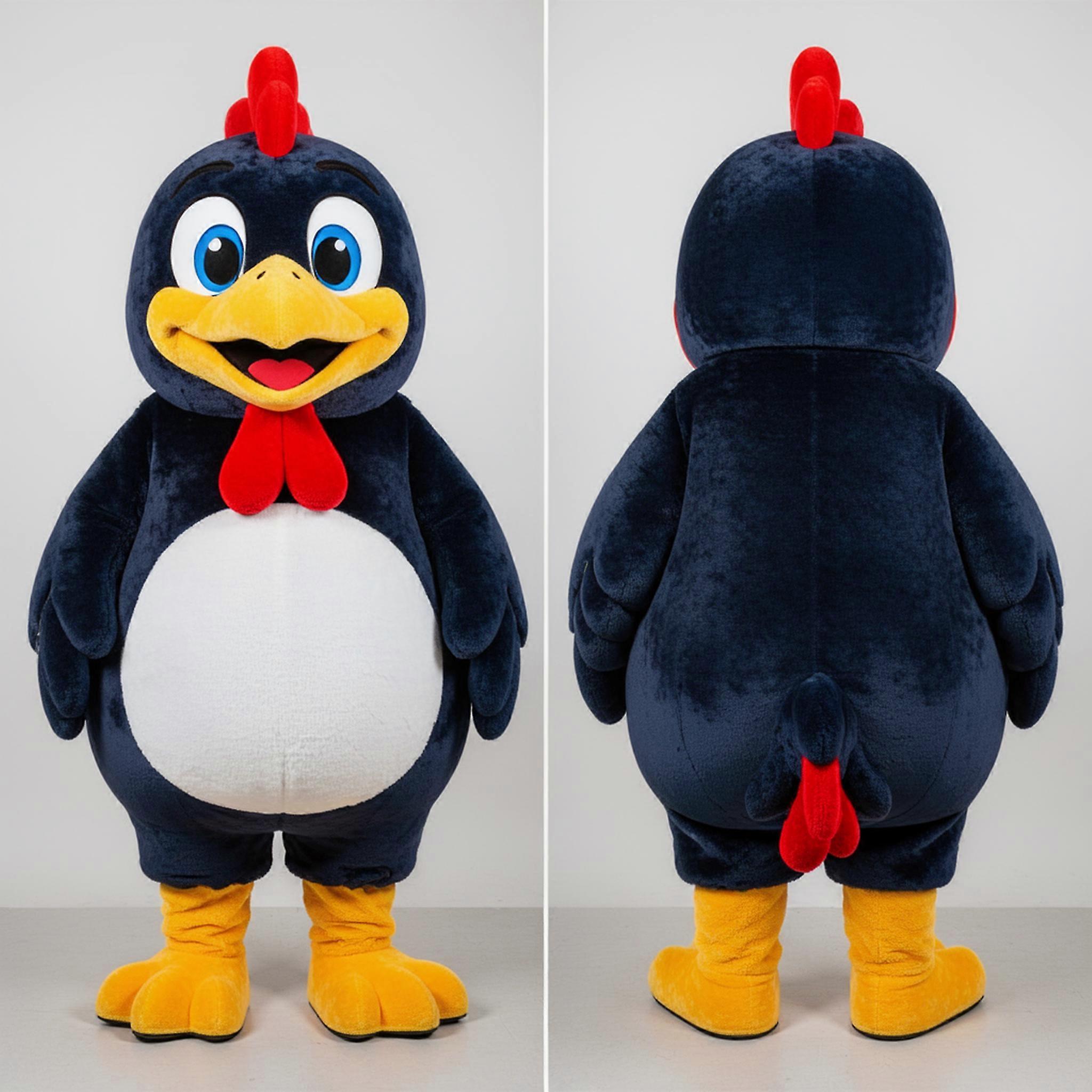 MASTICOT Navy Blue Velvety Hens Mascot