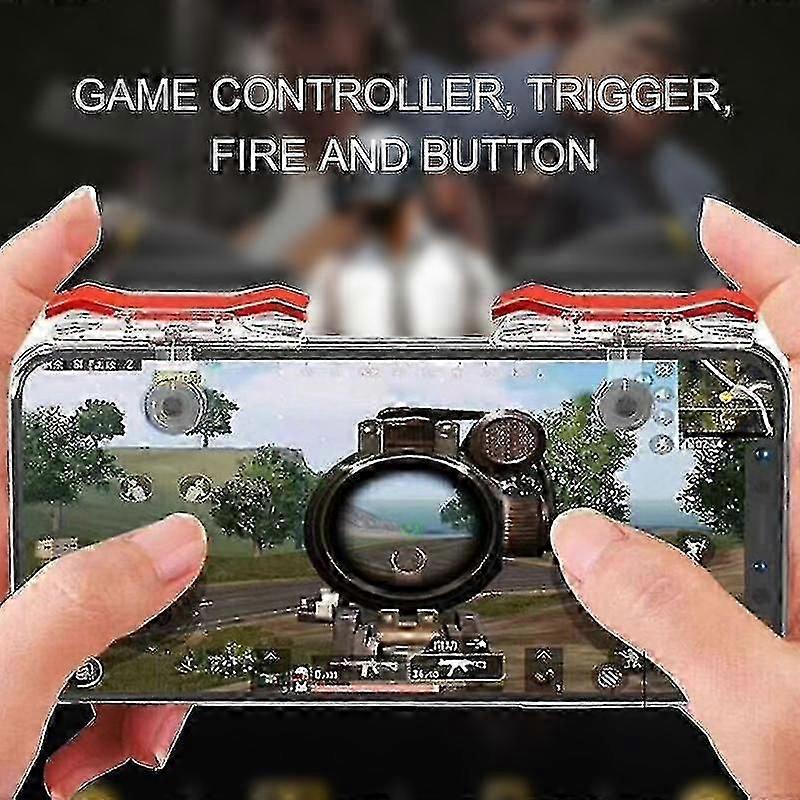 2pcs E9 Gaming Trigger Quick Response Easy Installation Electroplated Auxiliary Gaming Controller Button For Cell Phone Q