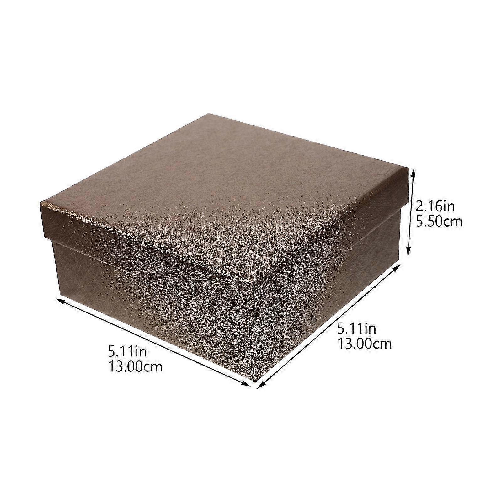 10Set Square Gift Packing Boxes Thicken Reusable for Watches
