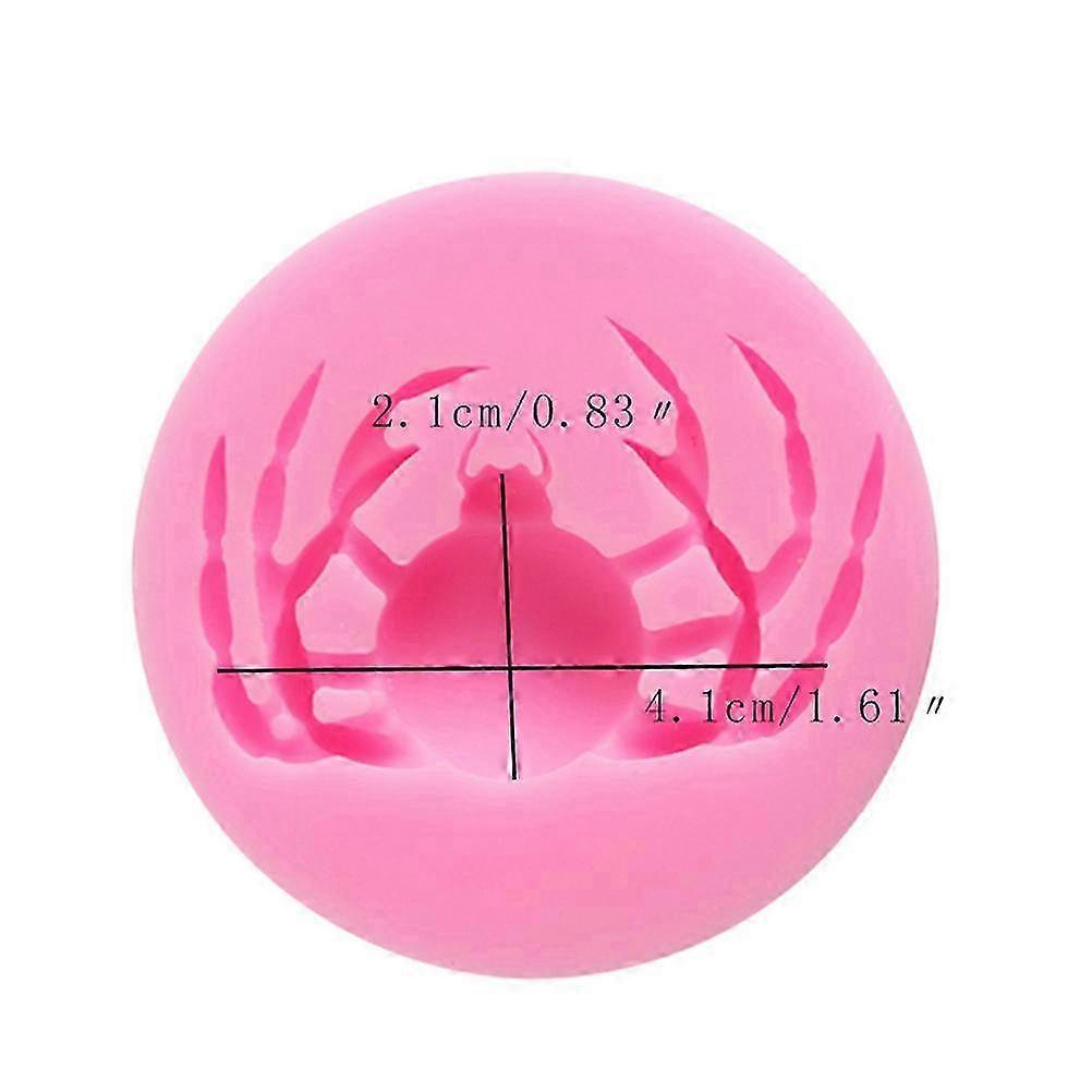 4Pcs Spider Pattern Liquid Silicone Baking Molds Compatible with Halloween Use