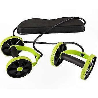 Core Fitness Double Wheel Abdominal Trimmer Rope for Arm and Core Workouts
