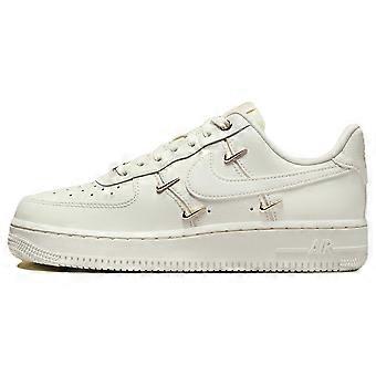 Nike Air Force 1 Mini Gold Cow Split Leather Cushioning Matalavartiset Skeittikengät Naisten Valkoinen Kultaiset FV3654-111