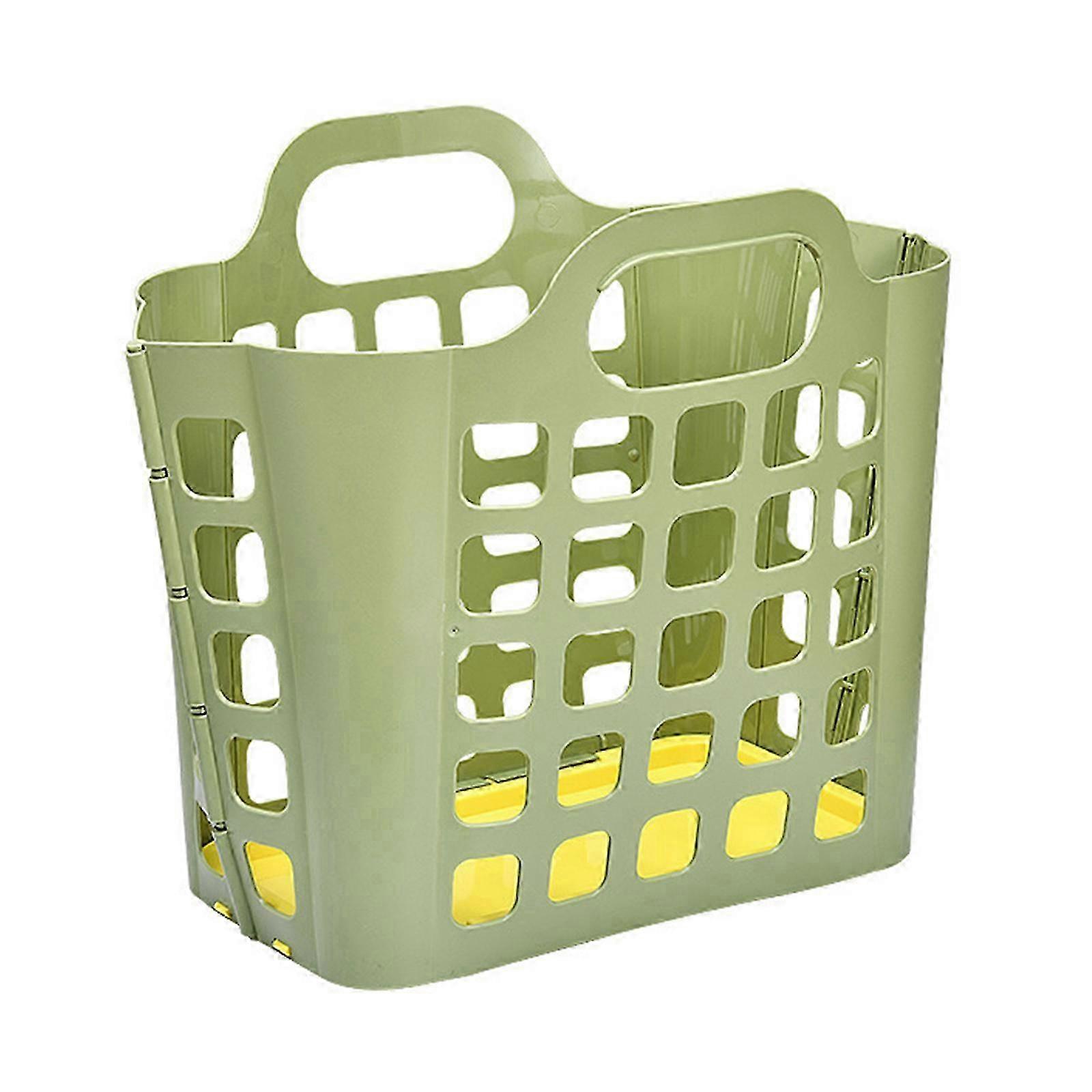 Large Foldable PP Organizer Basket Green