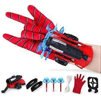Superhero Launcher With Silk Glove Spiders Web Wrist Set Shooters Toy Anime Characters Cosplay r