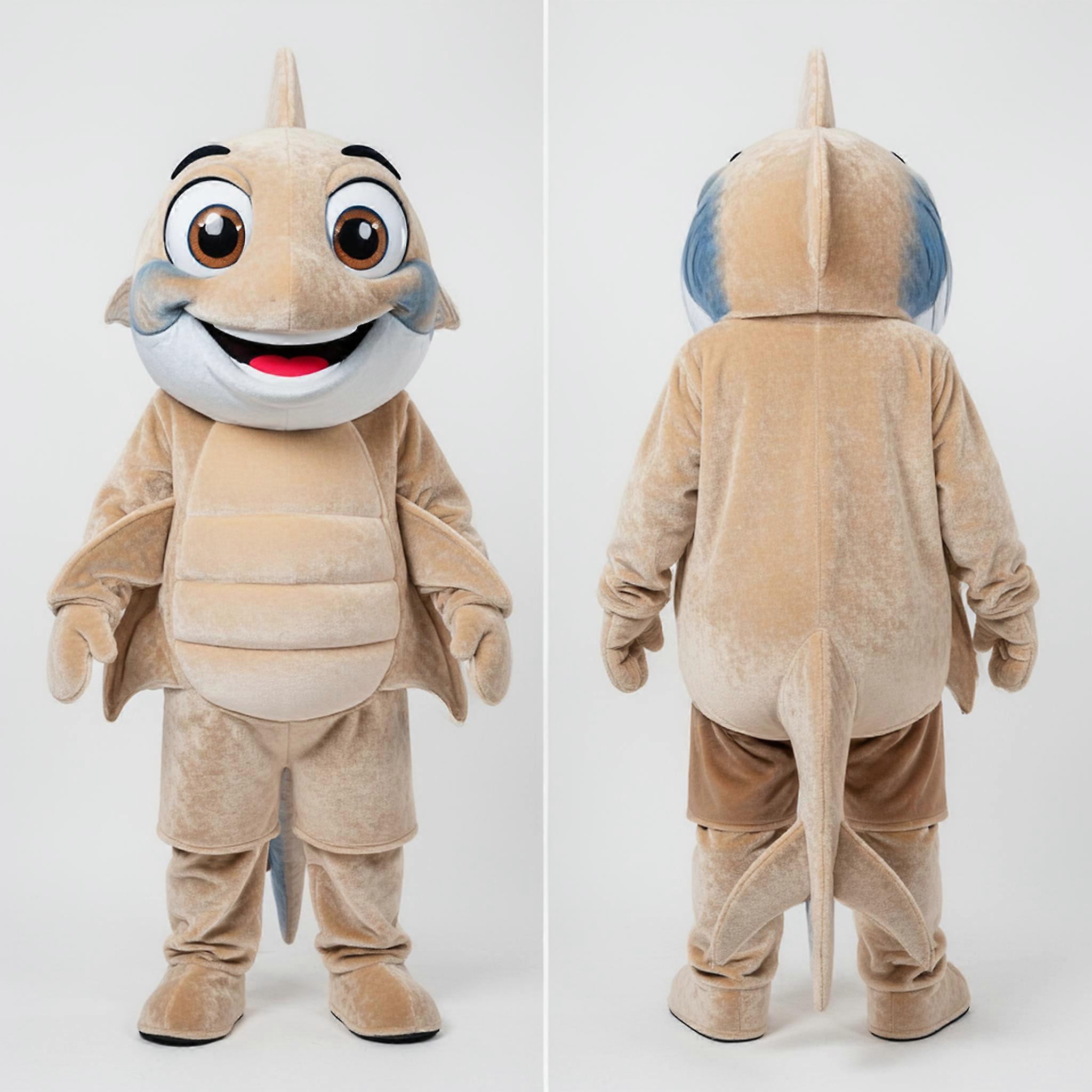 MASTICOT Beige Velvety Tuna Mascot