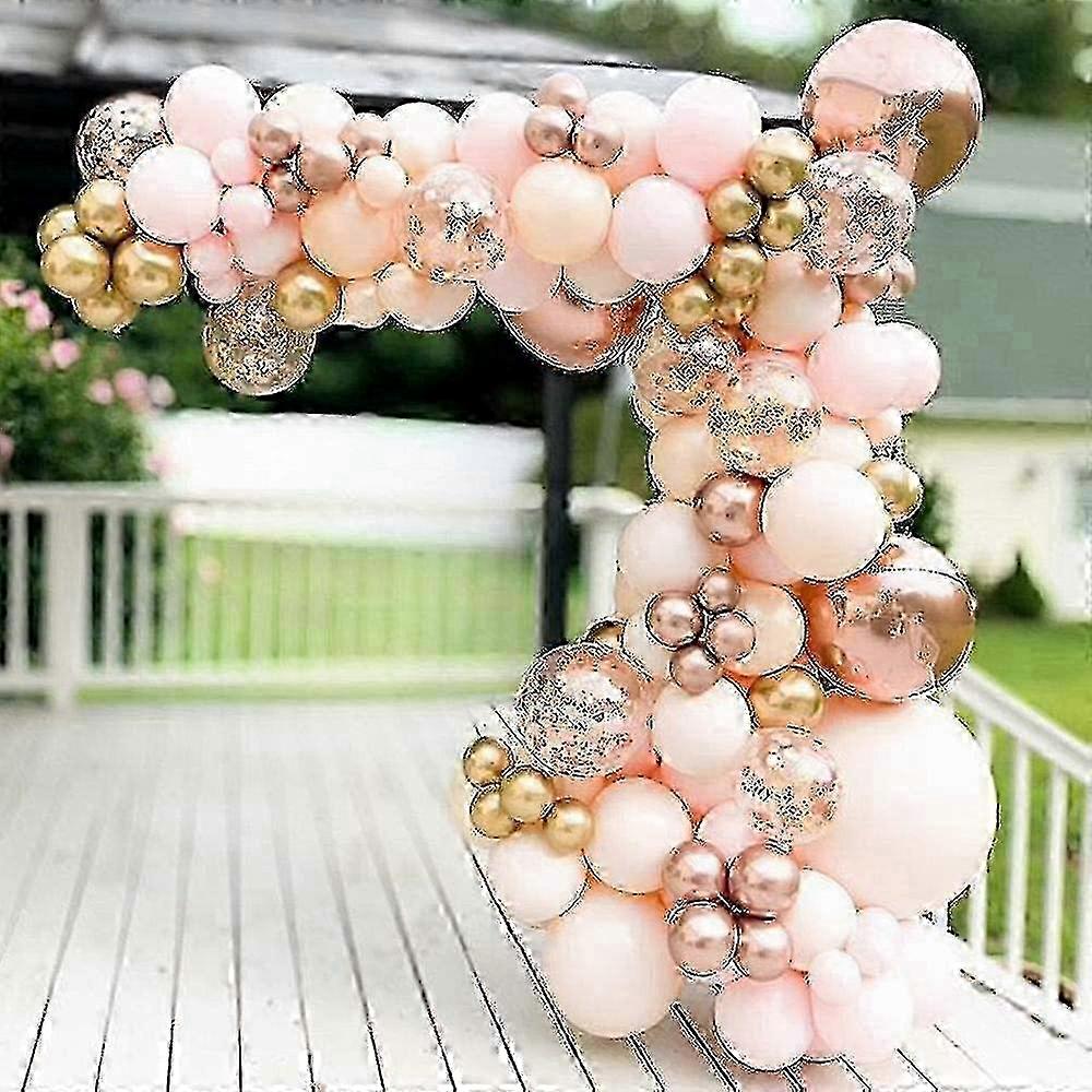 Macaron Orange Rose Gold Balloon Arch Kit