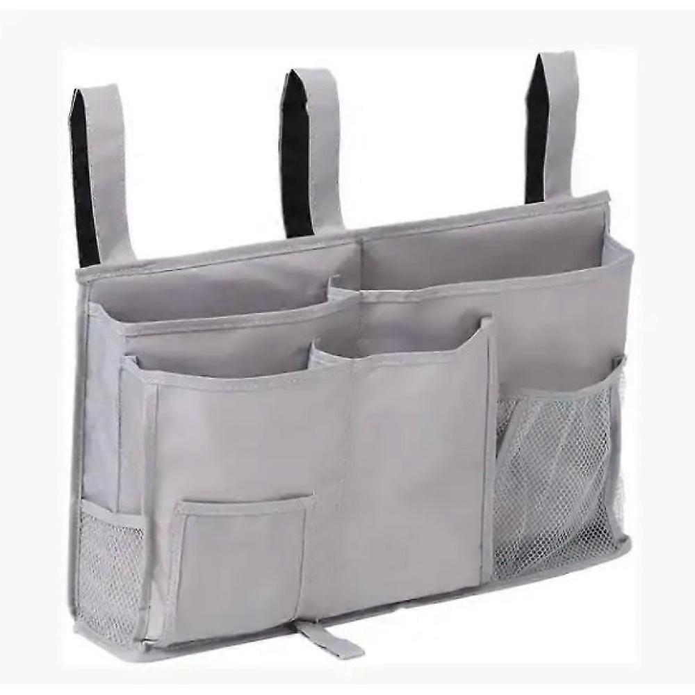 Waterproof Oxford Bedside Caddy with 8 Pockets and Adjustable Straps