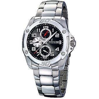 Festina f16385/3 Quartz Analog Unisex Watch with Stainless Steel Bracelet F16385/3
