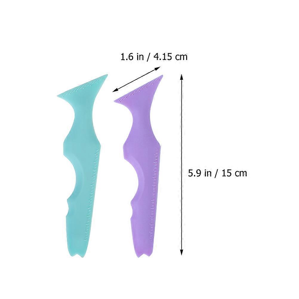 Eyeliner Aid Multi-Function Silicone Stencil Tool 2Pcs for Eye Makeup