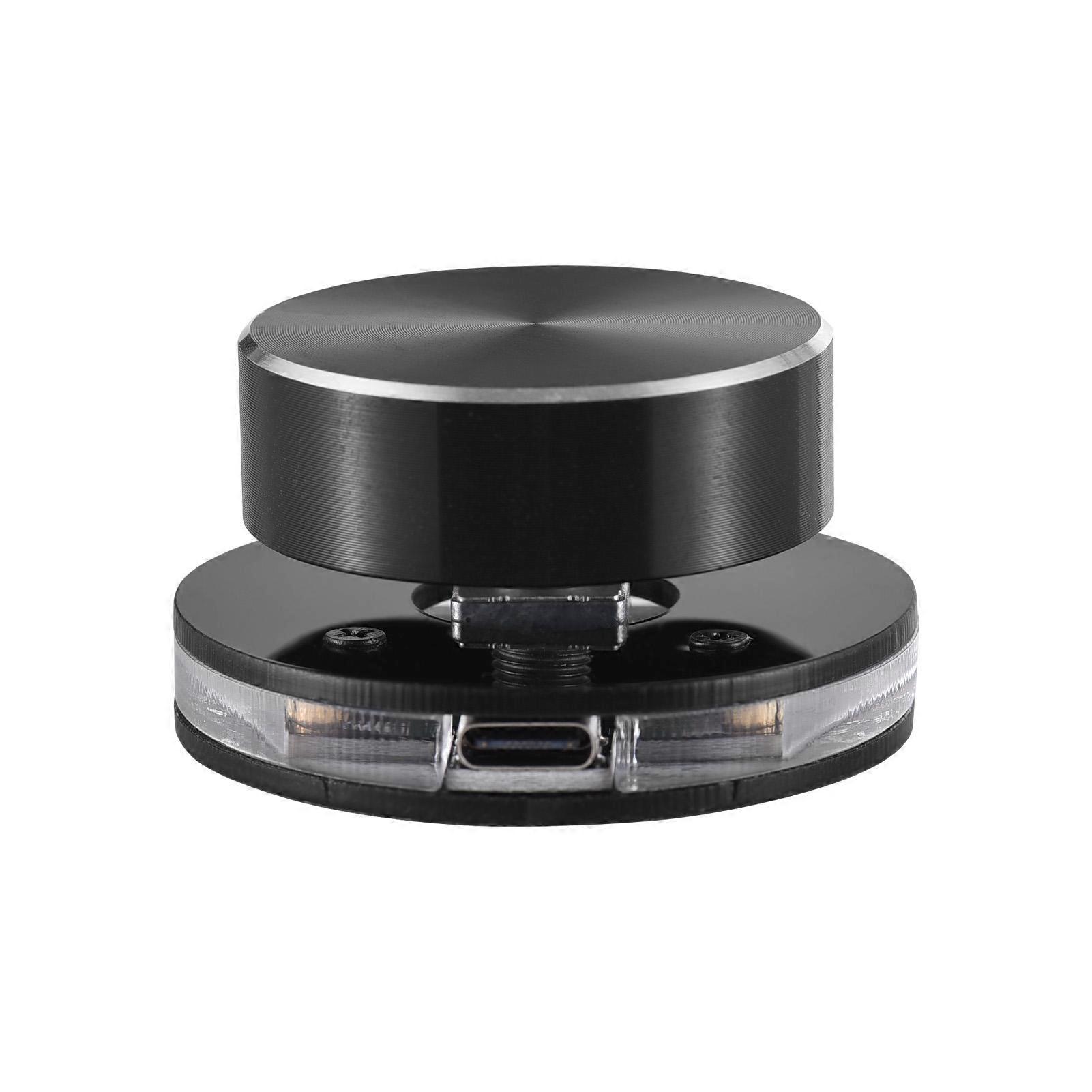 USB Volume Control Knob with One Click Mute Function RGB Light Type C Interface for PC Computer Speaker Volume Control