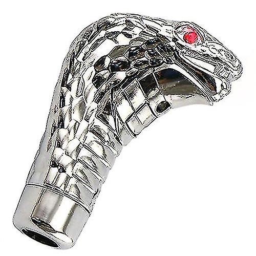 Universal Chrome Led Eyes Car Cobra Manual Gear Shift Knob Snake Shifter NIUNIU