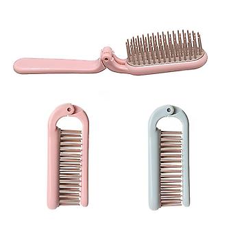 2 pcs escova de cabelo dobrável, viagem portátil escova de cabelo dobrável pentes de cabelo dobráveis mini escova de cabelo de bolso para todos os tipos de cabelo, mini escova de cabelo