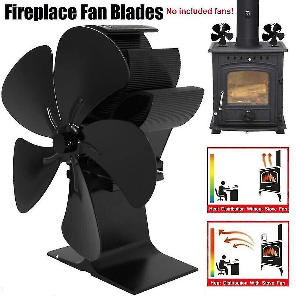 מבער עץ מופעל חום מאוורר אח מאוורר עץ שריפת עץ תנור עץ