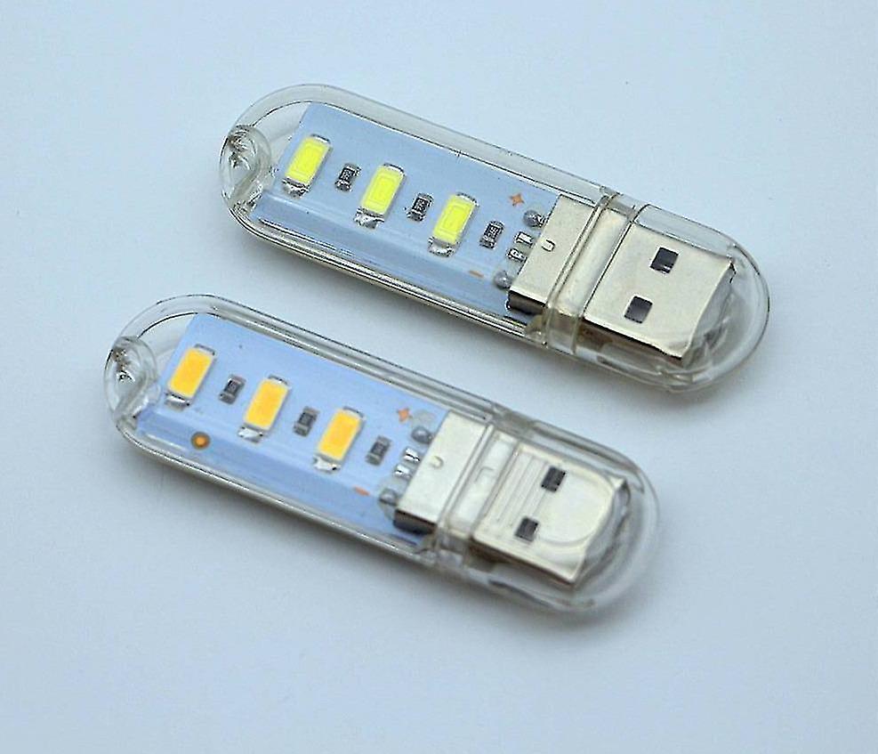 Warm white 3leds 1pcs 5v Mini Led Night Light Desk Book Reading Usb Lamp
