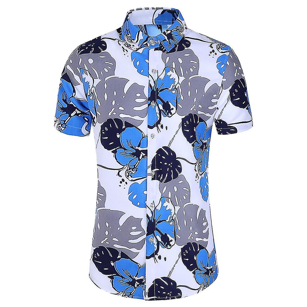 Mens Casual Printed Loose Shirts