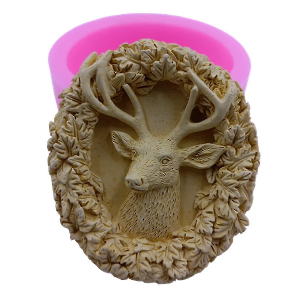 ケーキパンは石鹸作りのための鹿の設計石鹸のシリコーン型を型作ります