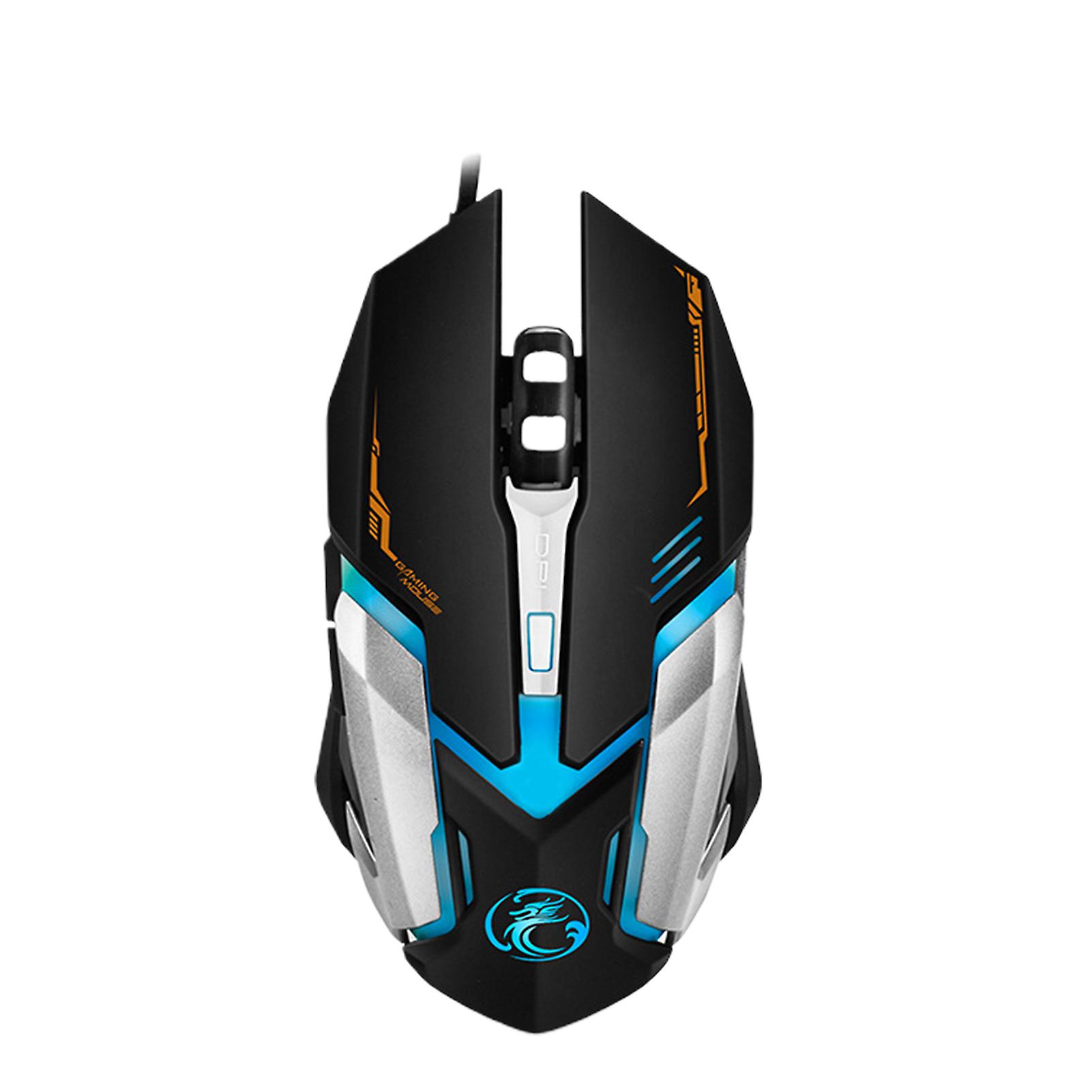 IMICE V6 Gamer Mouse 2400DPI Resolution Strong USB Wire ABS Black Wired Mouse for Computer