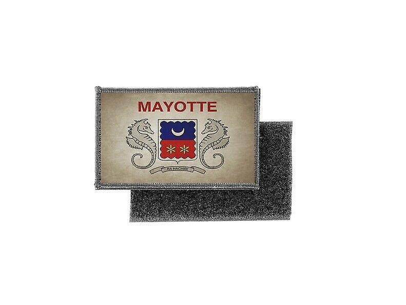 Patch ecusson prints vintage flag badge mayotte
