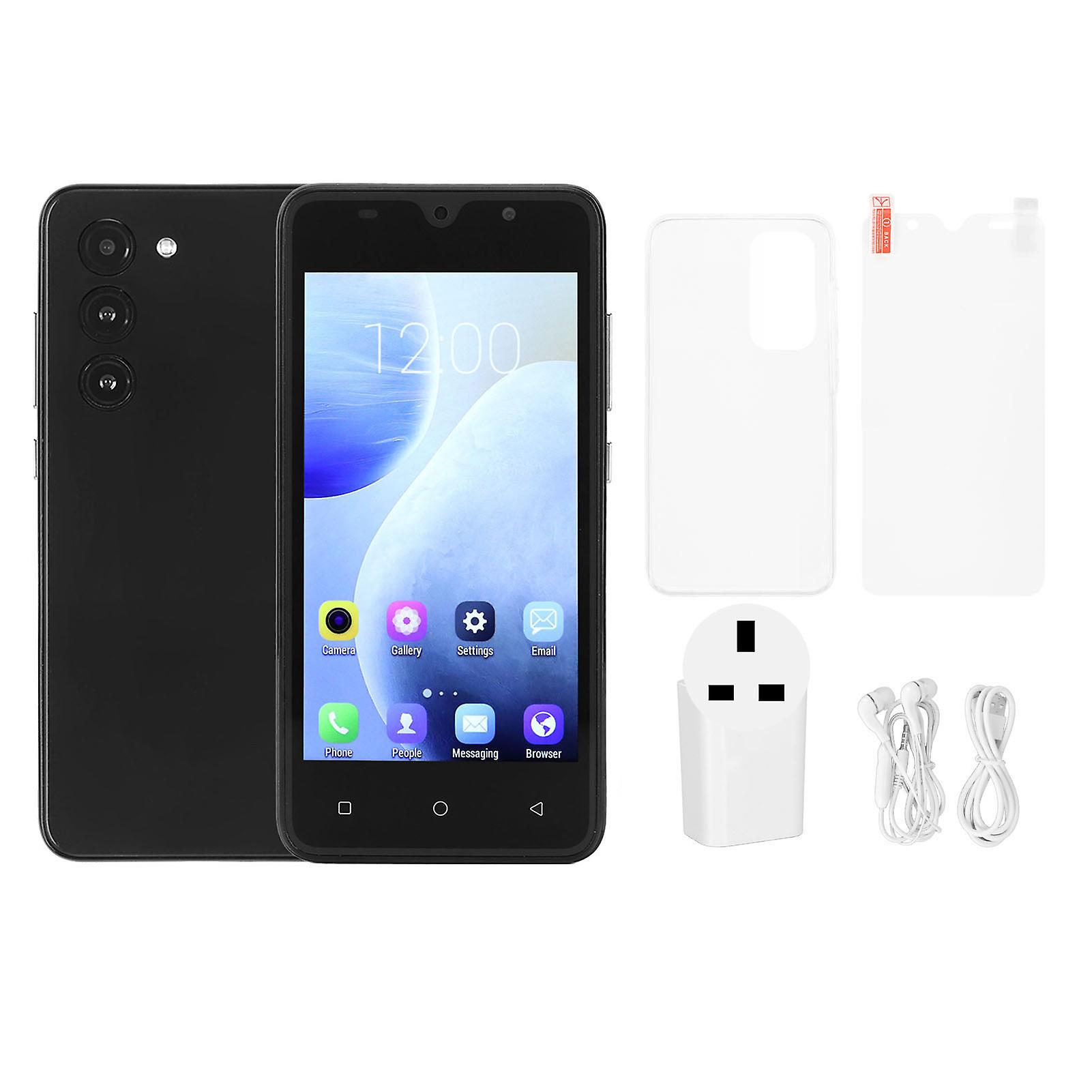 Black 5.0" Android Smartphone, 2GB RAM, 16GB ROM, Dual SIM, Face Recognition Unlock