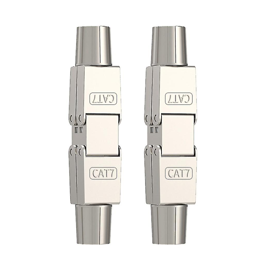 Rj45 Cat7 Cable Extender Junction Adapter Network Connection Full Shielded
