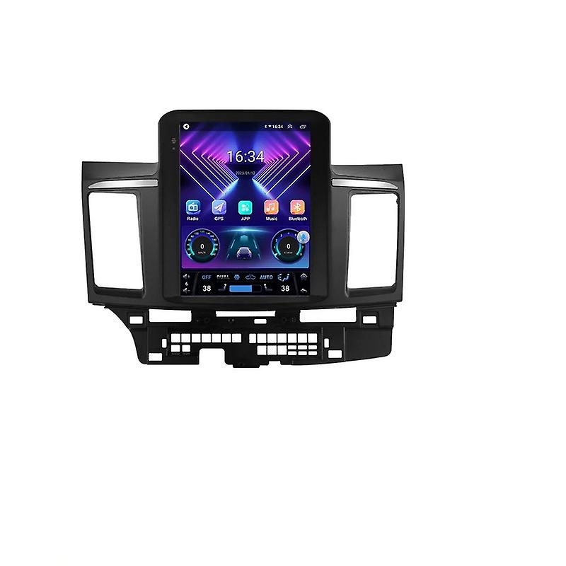 For Tesla style Carplay android auto For Mitsubishi lancer 2007-2013 Car Radio Multimedia Video