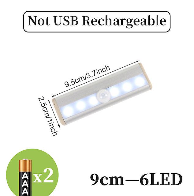 Sensor de movimento sem fio Led Luzes noturnas Quarto Parede Lâmpada decorativa Escada Armário Quarto Corredor Iluminação