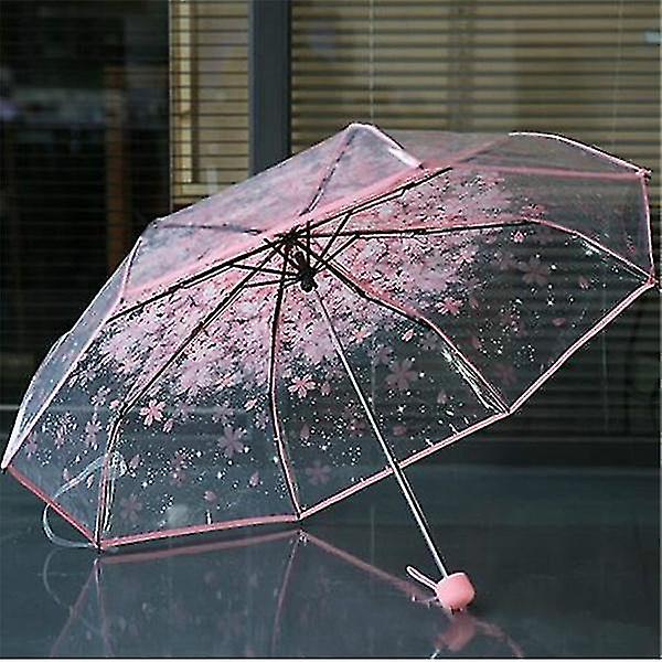 For Transparent Clear Umbrella Cherry Blossom Pink WS8908