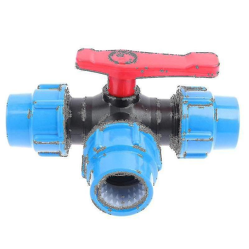 1pcs Useful Pe Three-way Fast Connection Pipe Valve(50mm)