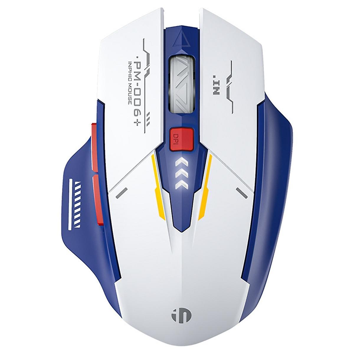 Wireless Game Mouse Silent Rechargeable Mouse Type-C LED Light Mouse for Computer PC Laptop Office