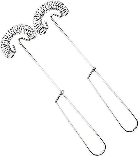 2 stk spiral visp rustfritt stål