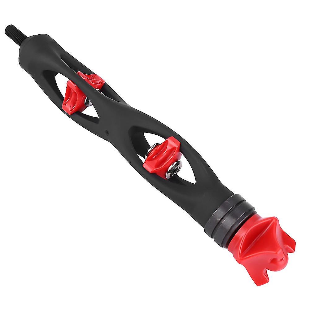 Black Red Archery Arrow Bow Stabilizer - Noise Vibration Absorption Shooting Resonance Chamber