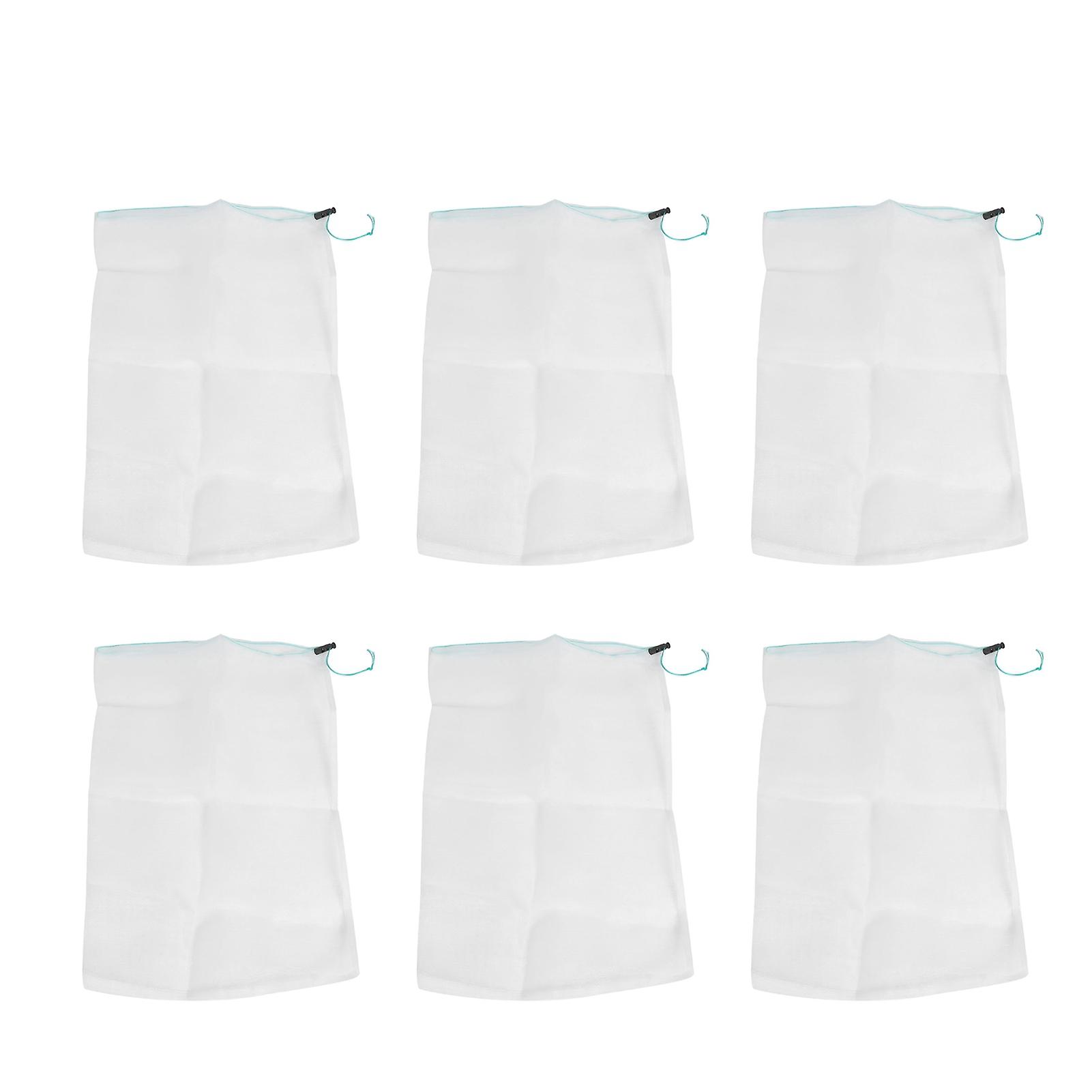 6PCS Pool Cleaning Bag Pool Leaf Catcher Pool Cleaner Replacement Bag Pool Mesh Filter BagLarge