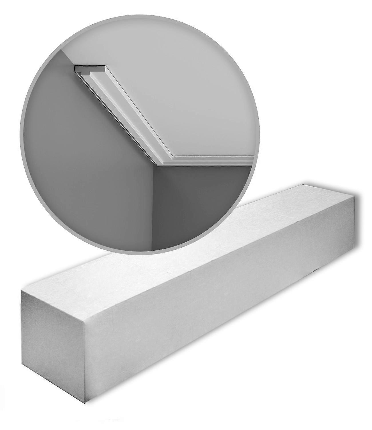 ORAC NV 32 x Kroonlijsten CX160-box 64 Meter AXXENT Duropolymer® 200 cm wit reeds geprimed licht, zeer vormvast, schokbestendig