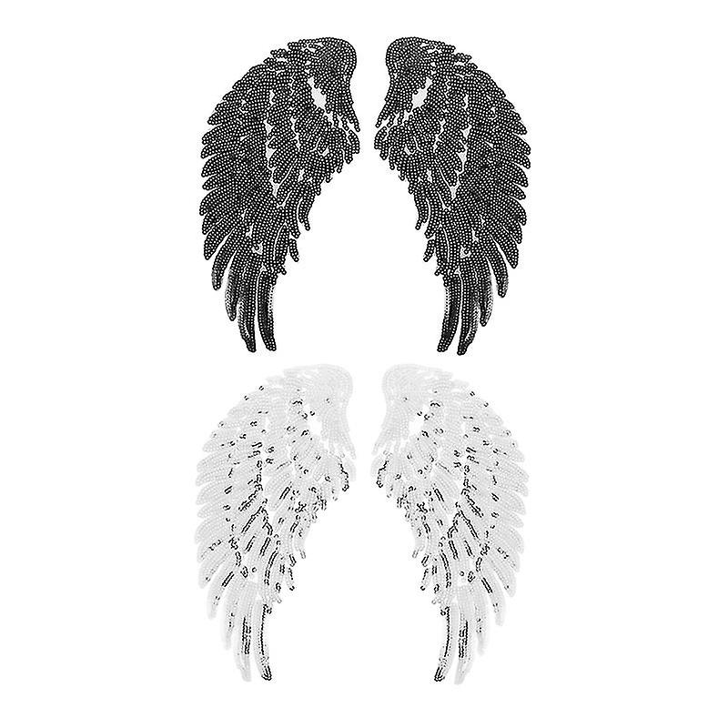 2pcs Wing Design Clothes Applique