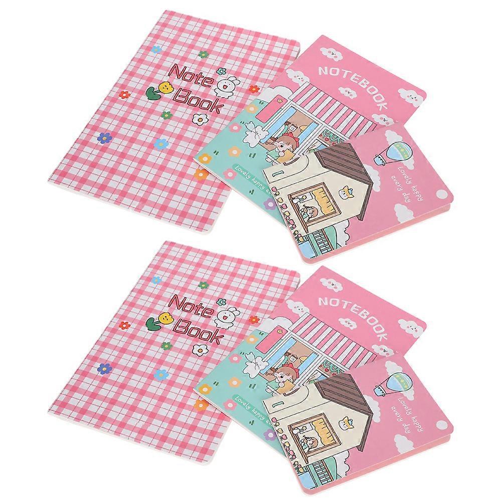 6Pcs Thread Notebook Paper Large Medium Small Set Students Study Memo Book School Stationery