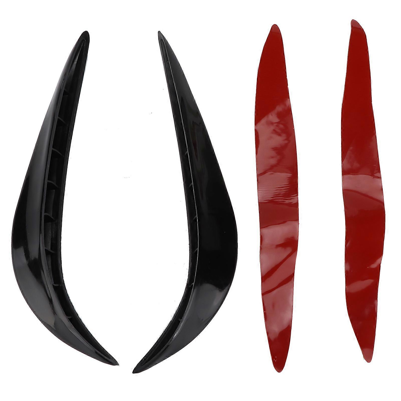 2pcs Bumper Corner Guard Cover Pvc Anti Scratch Protector Sticker Universal Auto Accessories