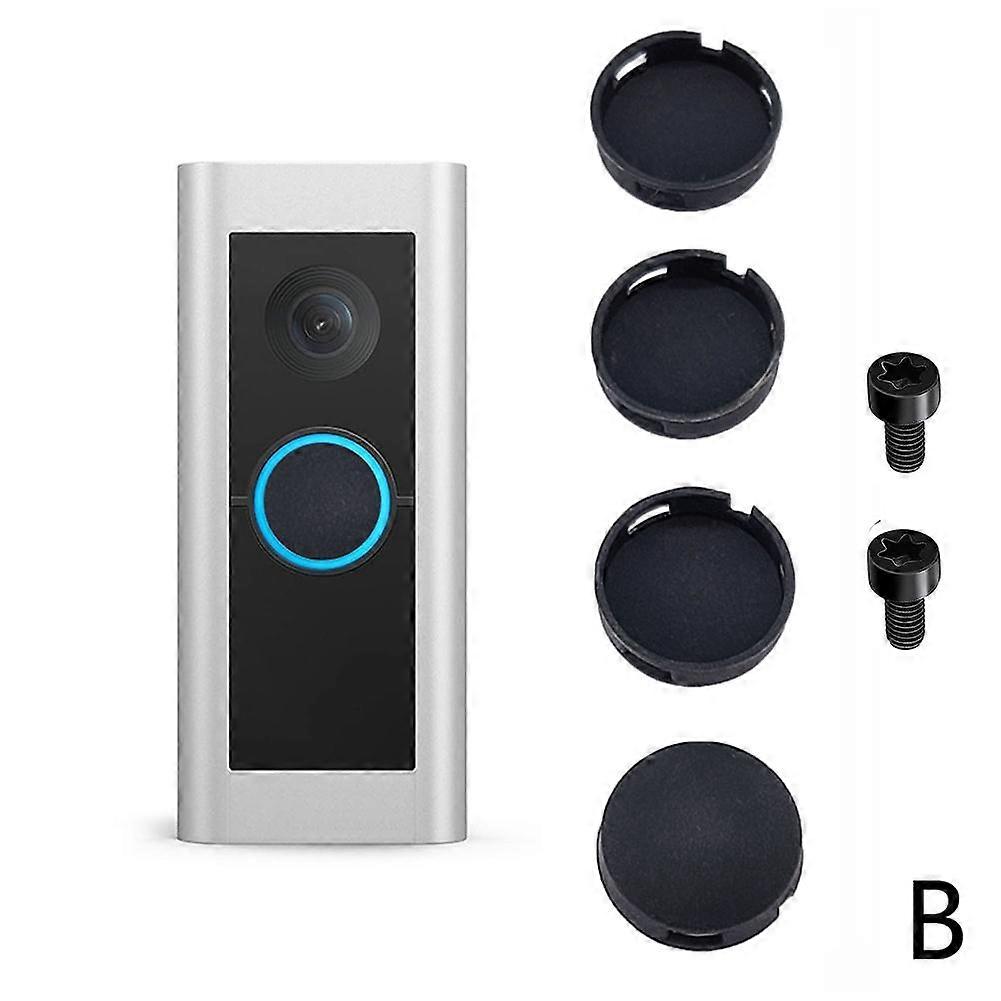 For Video Doorbell Replacement Button 4-Pack Waterproof Silicone Home Security Easy Install