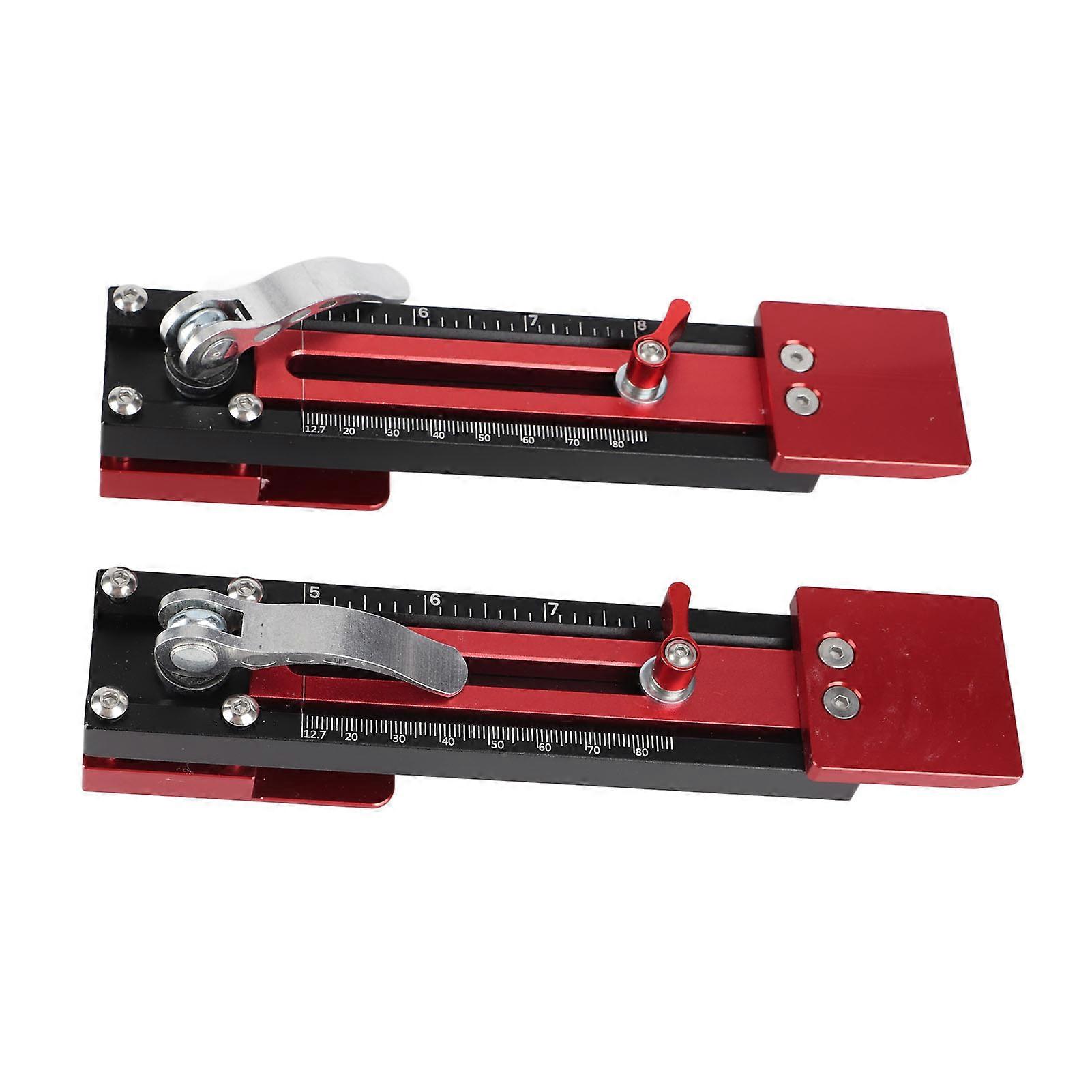 2Pcs Sliding Mounting Gauge Aluminum Alloy Clear Standard Scales Sliding Installation Tool