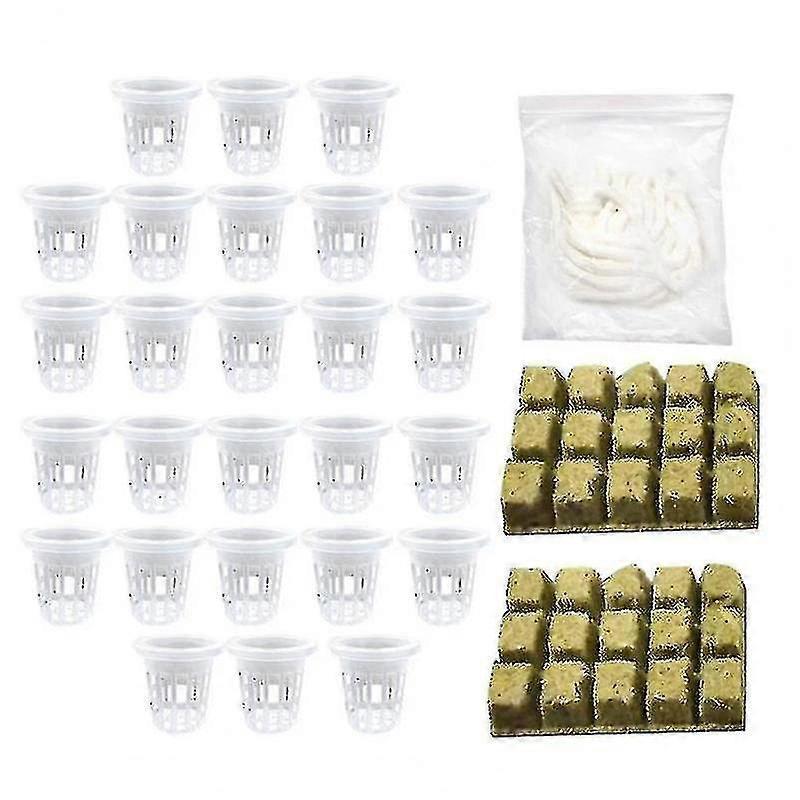 Hydroponic Nizat Mesh Pot Net Basket Aeroponic P Grow Cl Plant Less Slotted Mesh Et Plant Growing Ening